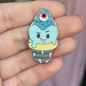 Disney Parks Munchlings Series 1 Hades Blueberry Jam Ice Cream Cone Mystery Pin